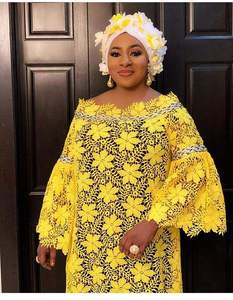 <span class=keywords><strong>Robe</strong></span> longue traditionnelle africaine pour femmes, à manches longues, en dentelle, pour mariage et fête, tenue Abaya musulmane, robes africaines - Product Image 2