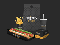 Caja de papel de embalaje de hamburguesa de perro caliente de grado alimenticio para llevar personalizada