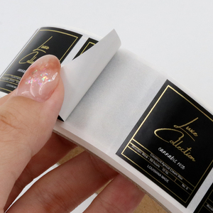Adesivi per bottiglie di profumo di lusso stampati personalizzati adesivi impermeabili in vinile e lamina d'oro etichette per bottiglie di profumo - Product Image 4