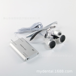 Lentes de Aumento Dentales 2.5X/3.5X con Luz LED de 1W, Certificación CE, para Cirugía Oral - Product Image 1