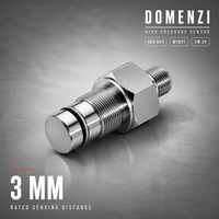 Capteur de proximité inductif Domenzi M18, 500 bars, distance de détection de 3 mm, IP68, pour la détection de position des vérins hydrauliques