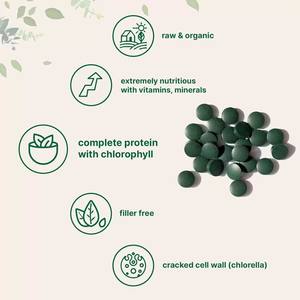 Bağışıklık Güçlendirici Takviyeler Helal <span class=keywords><strong>Spirulina</strong></span> Chlorella Tabletleri Chlorella Tabletleri - Product Image 3