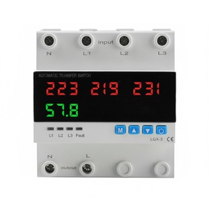 Interruptor de Transferencia Automática (ATS) Monofásico de 220 VCA, 4P, 63A/<span class=keywords><strong>100A</strong></span>, de Tres Fuentes, Directo de Fábrica - Product Image 1