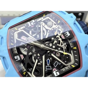 Reloj Mecánico Automático de Lujo para Hombre, Modelo 3503, de Fibra de Carbono Azul, con Tourbillon Esqueletizado, el Más Vendido del 2026 - Product Image 1