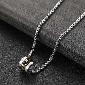 Collier pendentif tendance en acier inoxydable 316L sur mesure, bijoux fins, collier pour homme - Product Image 3