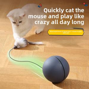 Nuovo eco-friendly palla di rotolamento interattivo Pet giocattolo per gatti auto-intrattenimento automatico forniture per gatti all'ingrosso di gatti - Product Image 1