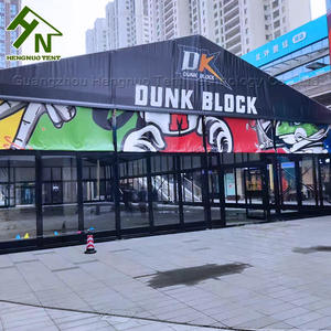 Özelleştirilmiş 30x40m alüminyum alaşımlı çadır basketbol spor etkinlikleri Logo baskılı kozmetik kapları - Product Image 3