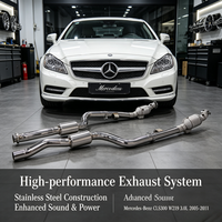 Collecteur d'échappement isolé SS304 pour Mercedes-Benz CLS300 W219 3.0L 2005-2011 – Amélioration de puissance et flux élevé