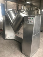 Mélangeur de poudre pour boulangerie alimentaire sèche, mélangeur de type V avec moteur et boîte de vitesses, acier inoxydable automatique à haute efficacité