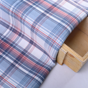 Hilo de pata de <span class=keywords><strong>gallo</strong></span> de alta calidad para vestido de mujer, tela de cuadros grises teñida a cuadros Pastel - Product Image 2