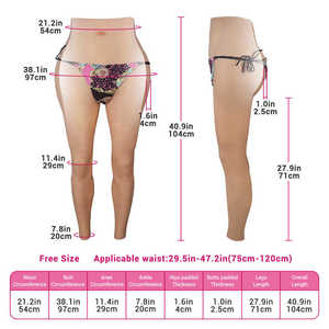 Bokong dan Pinggul Silikon Realistis Buatan untuk Wanita Afrika, Pembentuk Tubuh Perut Seksi - Product Image 5