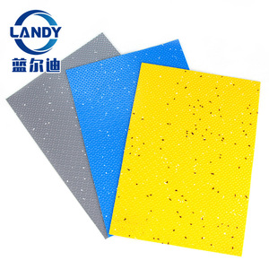 พื้นสระว่ายน้ำกันลื่น PVC ยี่ห้อ Landy หนา 2.5 มม. แบบติดตั้งเอง รูปทรงสี่เหลี่ยมผืนผ้า สีฟ้า ลายข้าวสารเพชร - Product Image 4