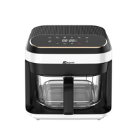 Friteuse à air numérique en verre Anbolife 5,5 L, sans huile, panier en verre de qualité alimentaire, sans PFAS, Freidora De Aire Ninja OEM ODM CETL