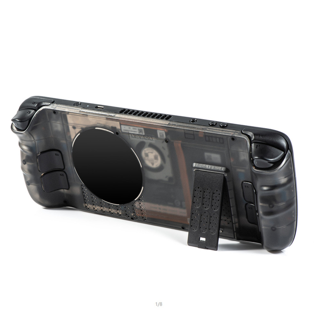 Crystal Clear Protective Case for Steam Deck Shockproof Slim Transparent Controller Shell