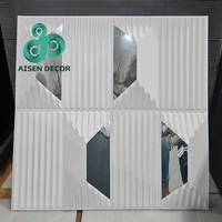 Nouveaux Panneaux Muraux en PVC 3D Effet Miroir 2026 – Décoration Intérieure Anti-humidité pour Plafond, Design Circulaire