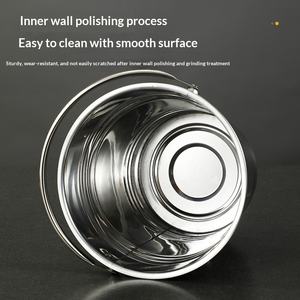 دلو ثلج من الفولاذ المقاوم للصدأ مع خاصية المغناطيسية، مقبض مريح، أدوات بار، دلو تبريد بأسعار معقولة للمشروبات، مناسب للنزهات. - Product Image 3