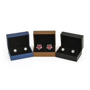 Minimalist High-end Earring Jewelry <b>Box</b> vellum paper with insert personalized logo custom lightweight durable factory wholes - Product Image 4