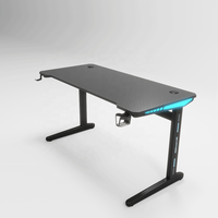 Nouvelle table d'ordinateur extensible en métal intelligente et économique pour le jeu, design moderne, utilisation à domicile ou au bureau