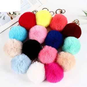 Plush <b>Key</b> <b>Chains</b> Pompom Ball Pendant Cute Hairball Keyring Jewelry <b>Key</b> <b>Chain</b> Ornament Clothing Luggage Decor Accessories - Product Image 4