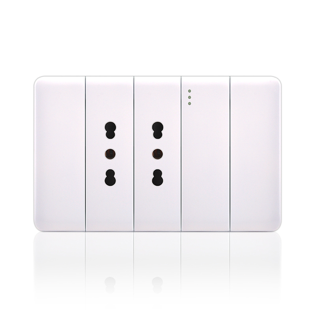 New Style 120 Series 10A Modular Italian Electric Wall Switch and Socket IP20