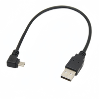 Câble de données micro USB à angle droit, câble USB coudé à 90 degrés pour téléphone Android (coudure vers le haut/bas/gauche/droite), cœur entièrement en cuivre