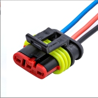Conector impermeable automotriz AMP, arnés de conector 1P-2P-6P, serie 1,5, cable impermeable, arnés de cables personalizado