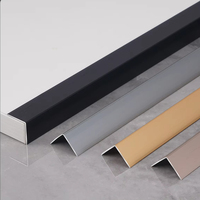 Vente en gros de profilé d'angle en L en usine de carrelage en forme d'angle en L en aluminium