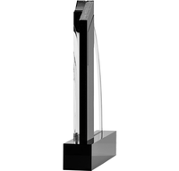 Trophée de reconnaissance en cristal noble gravé et personnalisé pour les employés, cadeau mémorable de l'année