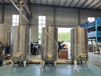 Cuves de fermentation de vin à double enveloppe de 5000 L (50 BBL) avec toutes les vannes pour cave à vin