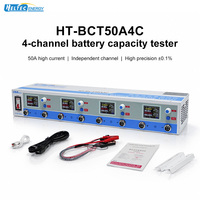 Heltec Energy - Probador de Celdas de Batería de 4 Canales, 0.3-5V 50A, Analizador de Carga y Descarga para 18650 LiFePO4