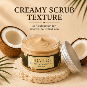 Crème exfoliante hydratante en gros pour le corps au coco – Soin de la peau pour la douche et le spa – Toucher lisse pour le bain et le corps - Product Image 1
