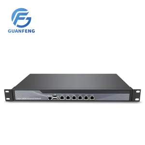 OEM ODM Alat Firewall 6 LAN, Perangkat Server Router Jaringan SSD 32G RAM 4G