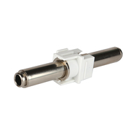 Connecteur Keystone Stéréo 6,3 mm Plaqué Nickel ABS pour Connexion de Microphone
