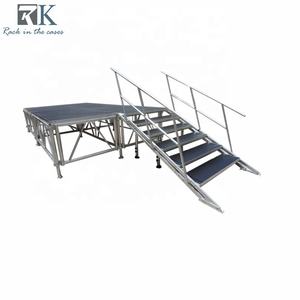 Scène mobile en aluminium 4x8ft 4x4ft, scène portable, structure de scène, scène pliante d'extérieur - Product Image 1