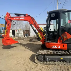 Venta al por mayor 6ton Kubota 155 3u brazo largo mini usado excavadora de oruga para la venta