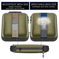Cubes d'emballage de compression Double face ultralégers de qualité supérieure motif personnalisé facteur de sac organisateur de bagages ensemble (propre et sale) voyage