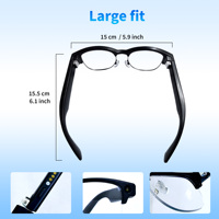 Lunettes IA 7H avec Bluetooth 5.0, Enregistrement 720P, Assistant Vocal, Traduction en Temps Réel, Wi-Fi 6, Chargement Type-C pour l'Aventure en Plein Air