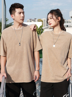 T-shirt surdimensionné 230g en coton épais 100% avec logo personnalisé pour hommes, anti-boulochage, idéal pour le streetwear, les cadeaux d'entreprise et les équipes