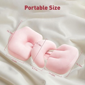 <span class=keywords><strong>Almohada</strong></span> de <span class=keywords><strong>Embarazo</strong></span> Ajustable de Espuma Viscoelástica con Funda Extraíble Antibacteriana, Tamaño Mini Portátil para Apoyo de Cuello Durante el <span class=keywords><strong>Embarazo</strong></span> - Product Image 3