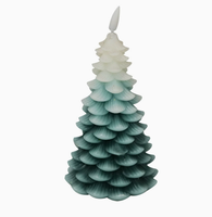 Lampe de nuit de Noël d'intérieur sans flamme, en forme de sapin, avec effet de flamme vacillante réaliste, pour la décoration de fête et de la maison
