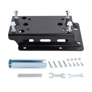 Support de plaque de <span class=keywords><strong>montage</strong></span> de moteur de convertisseur de couple noir pour moteur Predator 196cc / 212cc sur Mini vélos Coleman, Black - 1 3/4 pouces Lift - Product Image 4