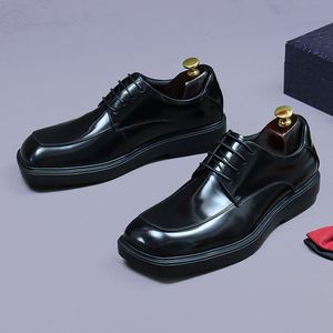 Wholesale High-quality Genuine Leather Pointed-<b>toe</b> Business Casual Waterproof Men's Shoes Suitable for Formal Occasions - Product Image 3