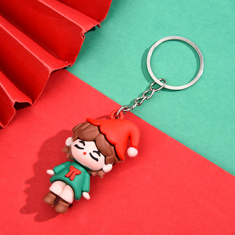 Cadena de plata de cuatro eslabones [Niña de Navidad caperuza roja]
