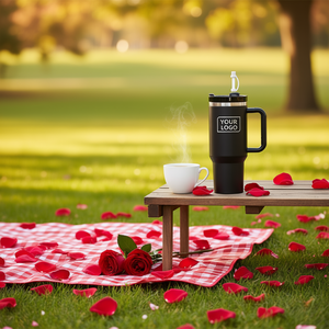 Gobelet isotherme en acier inoxydable OEM ODM de 40 oz avec couvercle anti-fuite, tasse à café pour les voyages en plein air, cadeau - Product Image 2