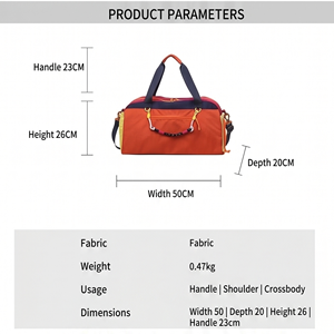 2-In-1 Sports Travel <b>Duffel</b> <b>Bag</b> Unisex Oxford Fabric Large Capacity Waterproof Multi-Functional Gym Weekender <b>Bag</b> - Product Image 2