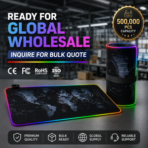 Tapis de <span class=keywords><strong>souris</strong></span> de jeu RGB en caoutchouc souple personnalisé XL, grand tapis de <span class=keywords><strong>souris</strong></span> lumineux LED, antidérapant, imperméable, tapis de bureau étendu pour les joueurs - Product Image 6