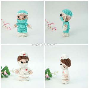 Jeux de rô<span class=keywords><strong>le</strong></span> pour enfants, Mini peluche, Crochet, petite poupée médecin, ensemble de jouets d'hôpital, jeu de simulation - Product Image 2