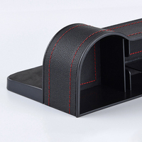 Boîte de rangement multifonctionnelle et élégante en cuir PU pour l'espace entre les sièges de voiture, 1 à 3 compartiments, porte-gobelet anti-fuite, organisateur automobile