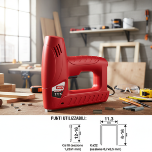 VALEX UTH0596 Graffettatrice Elettrica per Costruzioni Fai-da-Te Industriale per Intelaiature in Acciaio a Batteria Certificata GS Garanzia 1 Anno Made in Italy - Product Image 3