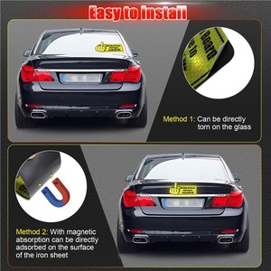 Autocollants décoratifs magnétiques personnalisés pour pare-chocs de voiture avec logo amusant, en PVC résistant aux intempéries, écologiques, avec vernis UV - Product Image 4